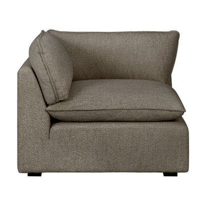Luxe Boucle Corner Chair, Mocha
