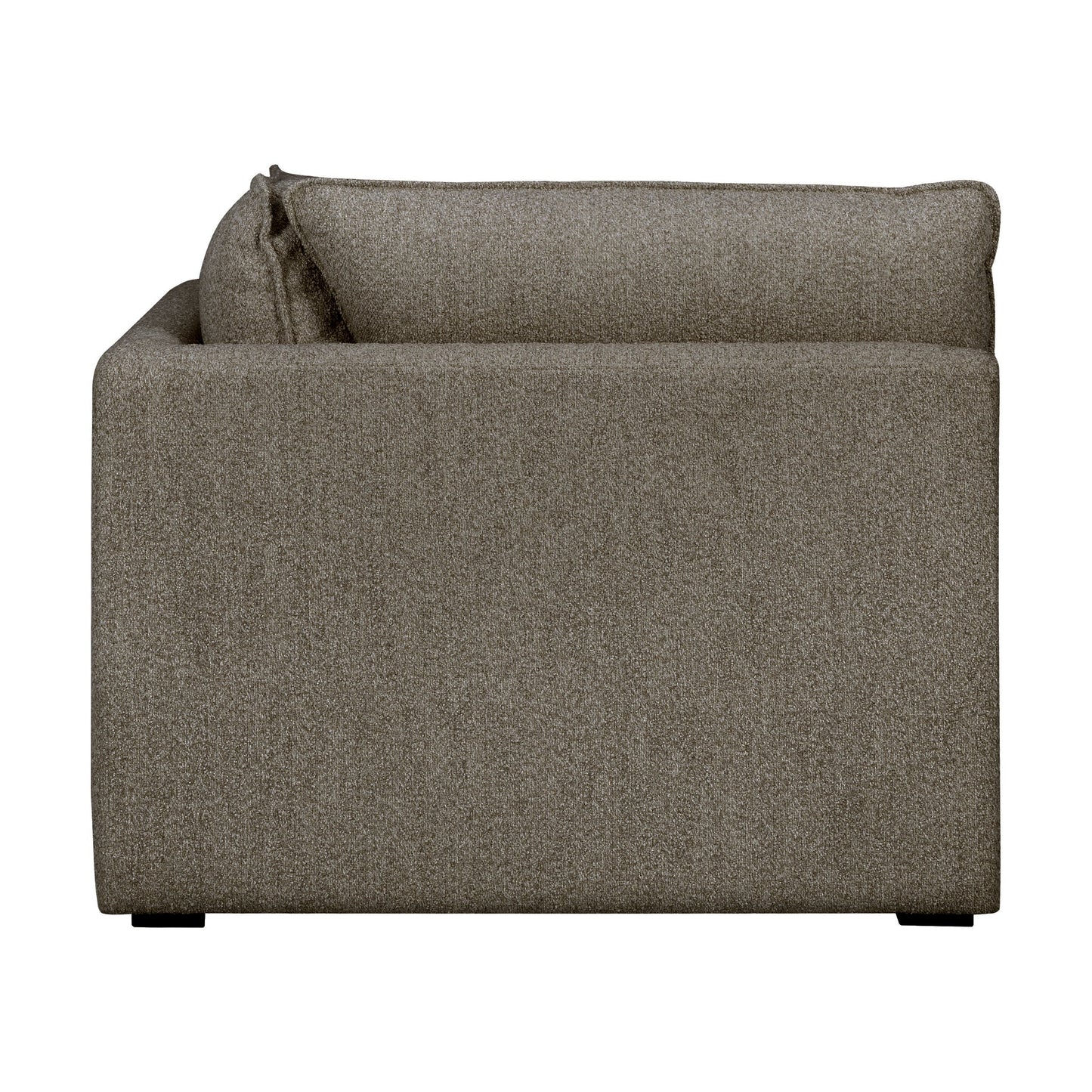 Luxe Boucle Corner Chair, Mocha