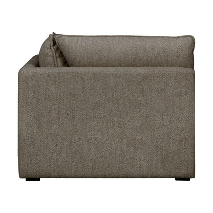 Luxe Boucle Corner Chair, Mocha