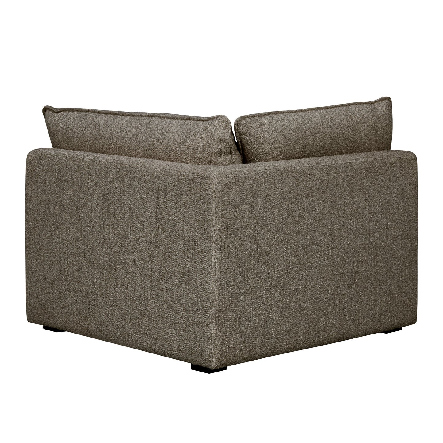 Luxe Boucle Corner Chair, Mocha