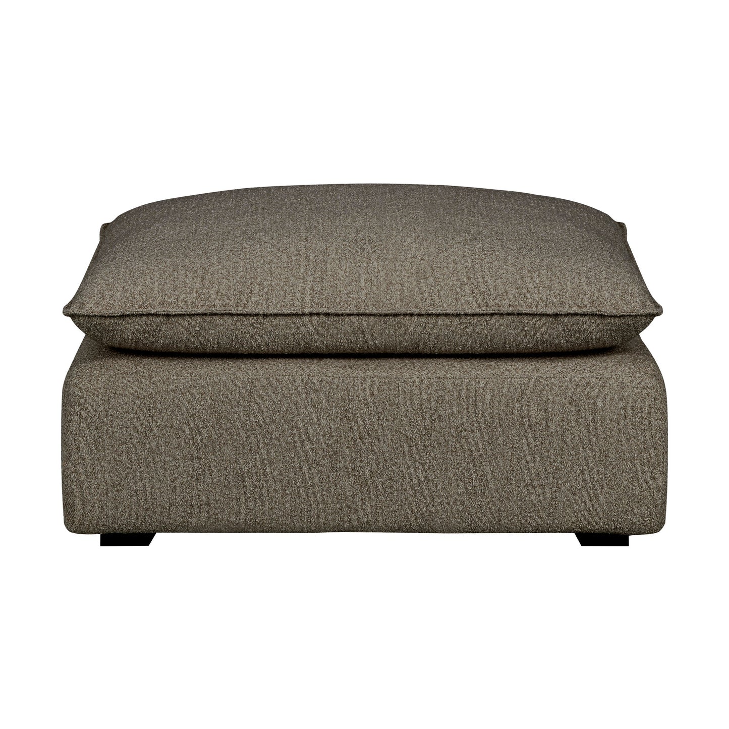 Luxe Boucle Ottoman, Mocha