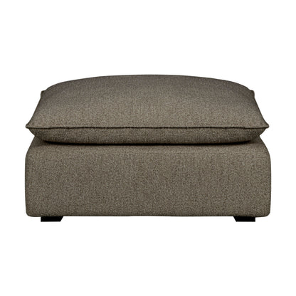 Luxe Boucle Ottoman, Mocha