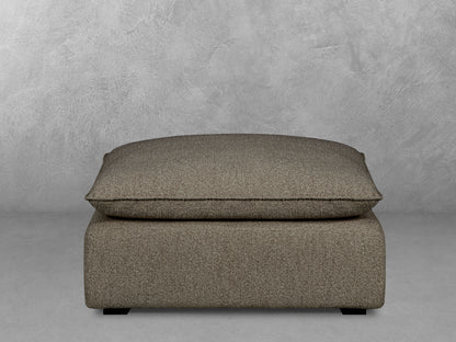 Luxe Boucle Ottoman, Mocha