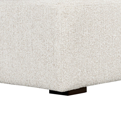 Luxe Boucle Armless Chair, Oat