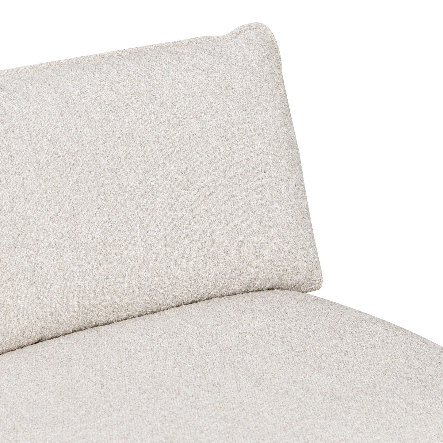 Luxe Boucle Armless Chair, Oat