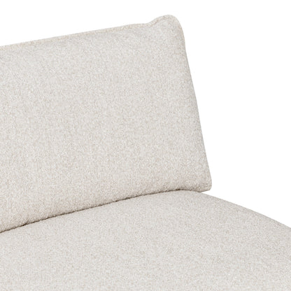 Luxe Boucle Armless Chair, Oat