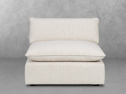 Luxe Boucle Armless Chair, Oat
