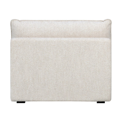 Luxe Boucle Armless Chair, Oat