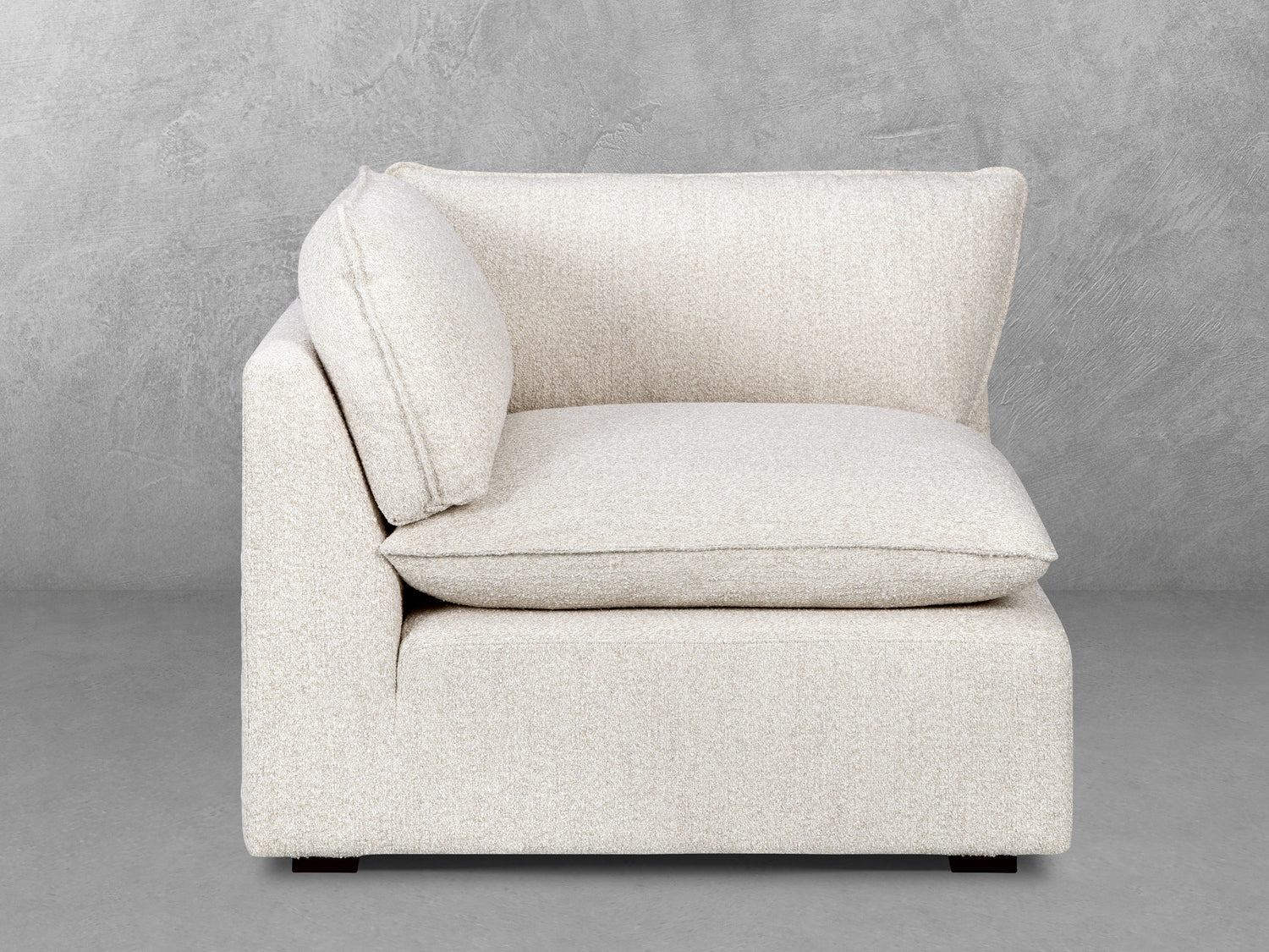 Luxe Boucle Corner Chair, Oat