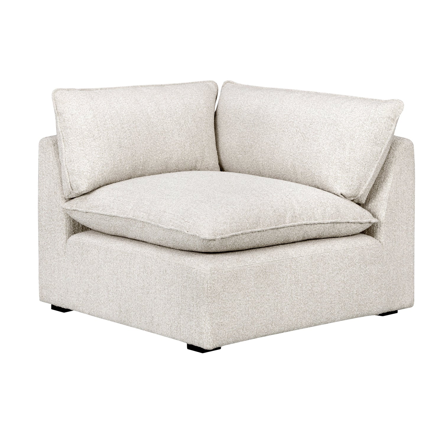 Luxe Boucle Corner Chair, Oat
