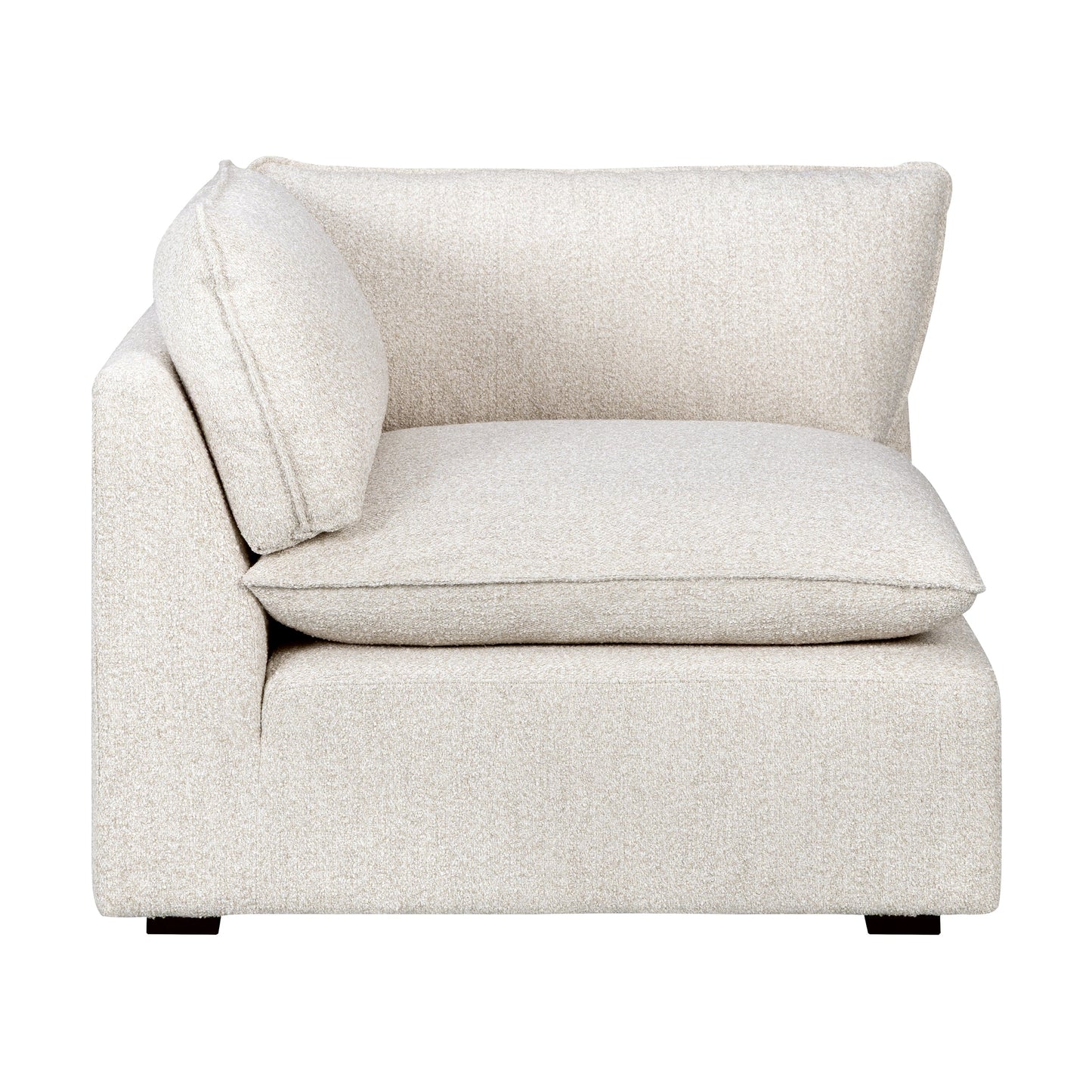 Luxe Boucle Corner Chair, Oat