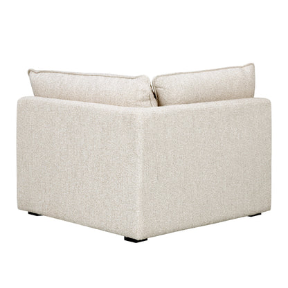 Luxe Boucle Corner Chair, Oat