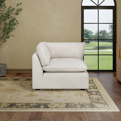 Luxe Boucle Corner Chair, Oat