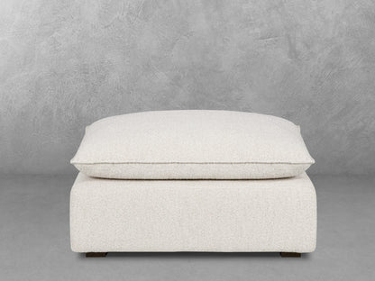 Luxe Boucle Ottoman, Oat