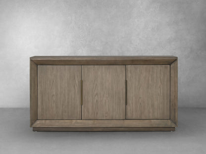 Goodwin 70in. Multi-Use Oak Console, Gray
