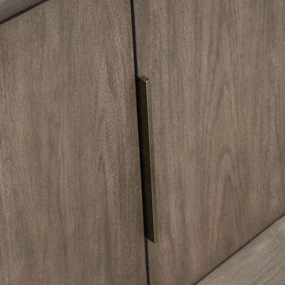 Goodwin 70in. Multi-Use Oak Console, Gray