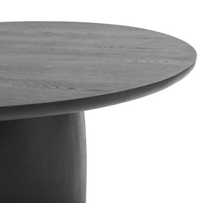 Pauline Oak Round Dining Table 78" - Black
