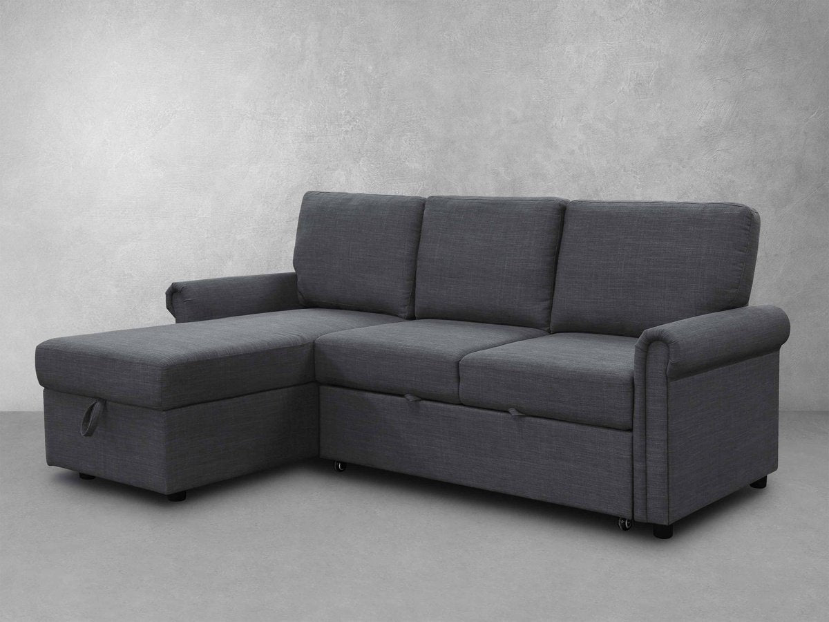 hamilton storage sofa bed sectional