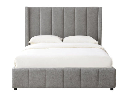 Winnie Channel Bed - Gray - Queen
