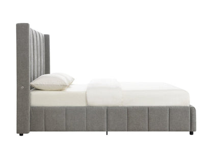 Winnie Channel Bed - Gray - Queen