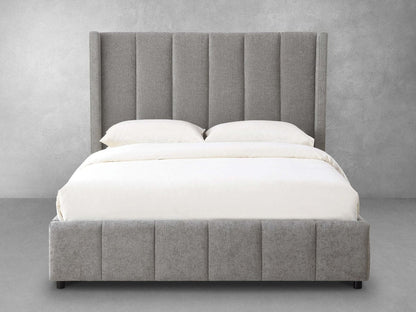 Winnie Channel Bed - Gray - Queen