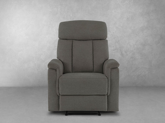Irving Fabric Manual Recliner - Gray