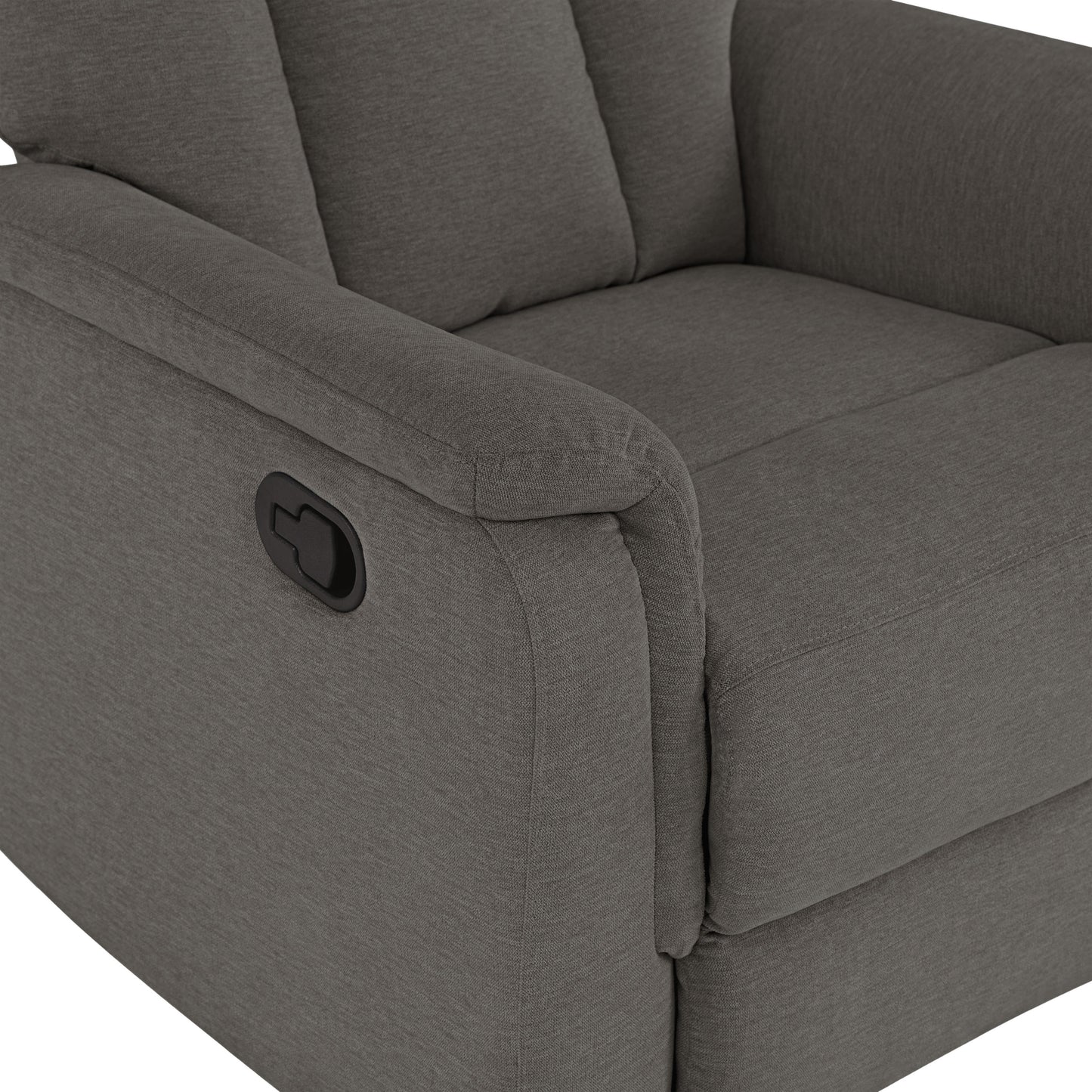 Irving Fabric Manual Recliner - Gray