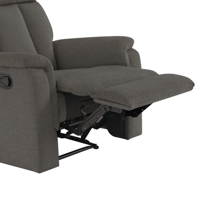 Irving Fabric Manual Recliner - Gray