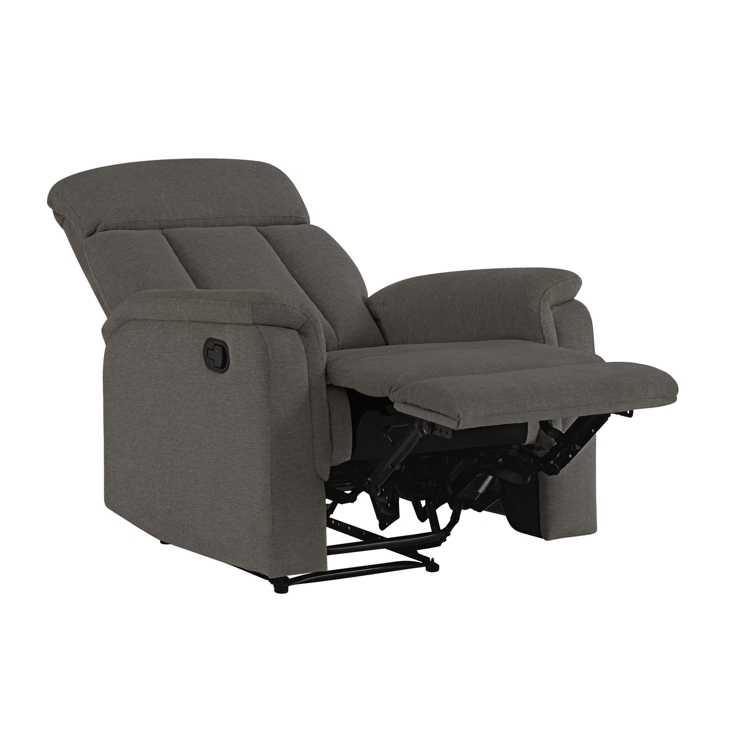 Irving Fabric Manual Recliner - Gray