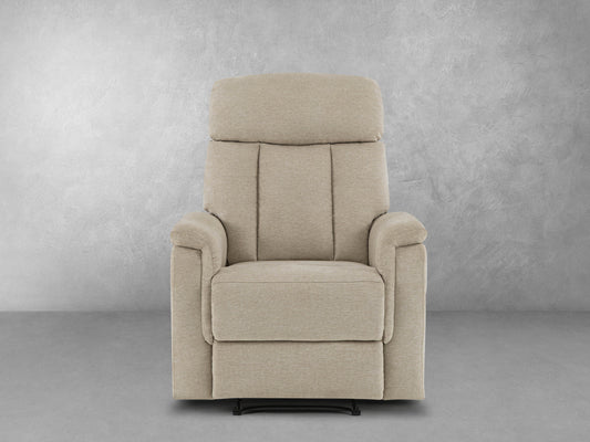 Irving Fabric Manual Recliner - Sand