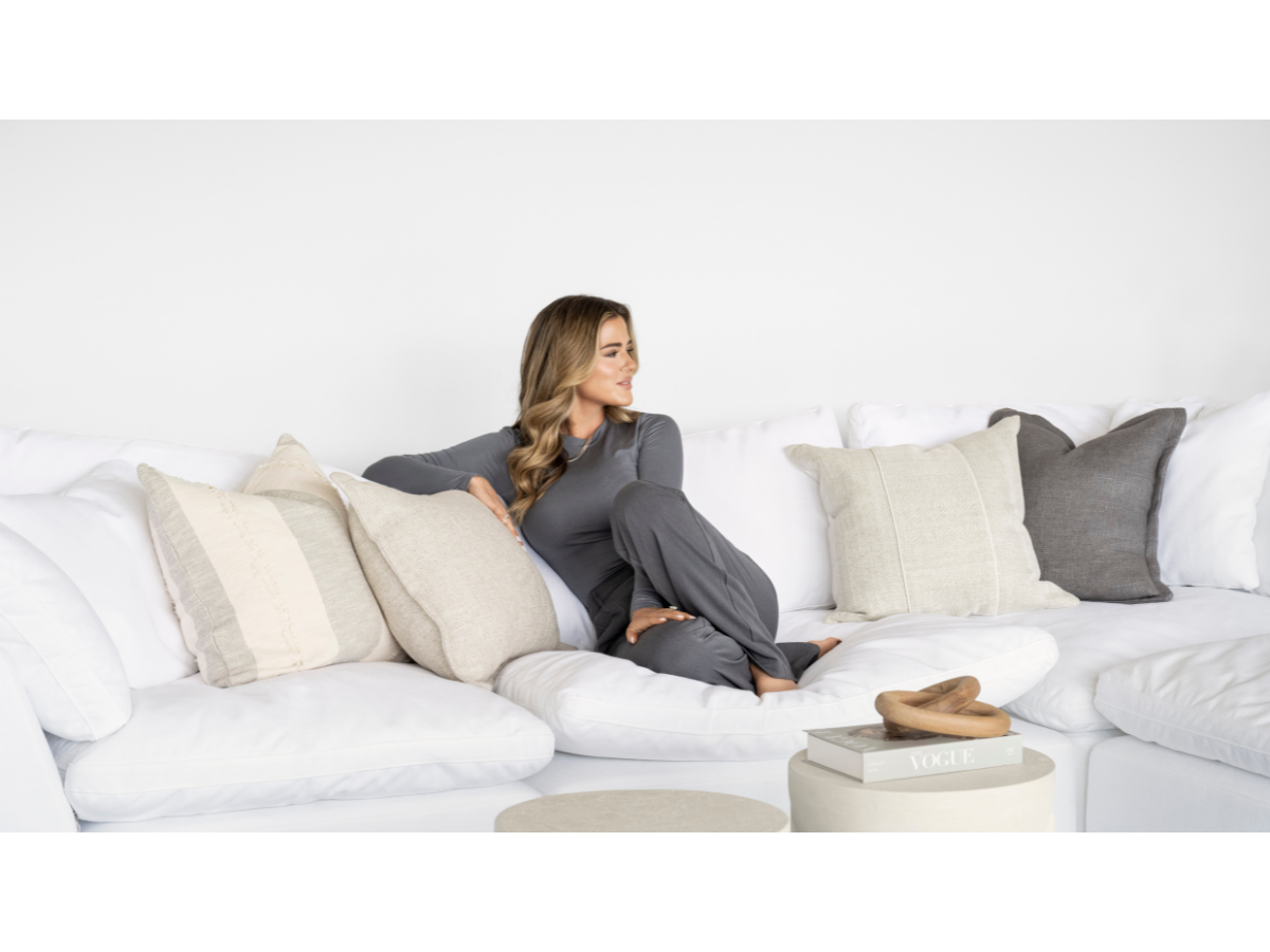 JoJo Fletcher Luxe Feather and Down 2-pc Loveseat