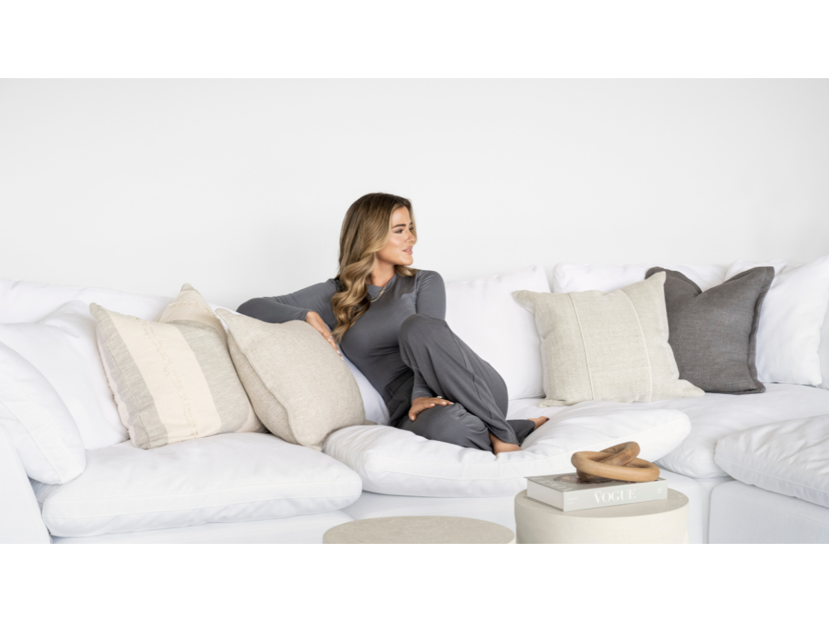 JoJo Fletcher Luxe Feather and Down 5-pc Two-Arm Sectional Set