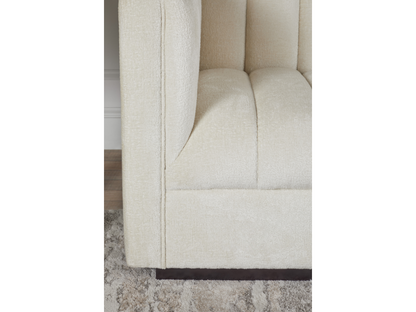 Lavish Upholstered Fabric Channel Chair