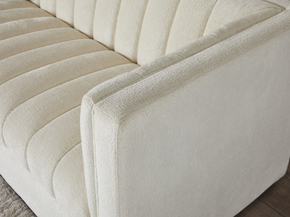 Lavish Upholstered Fabric Channel Chair