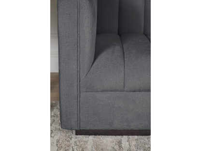 Lavish Upholstered Fabric Channel Chair