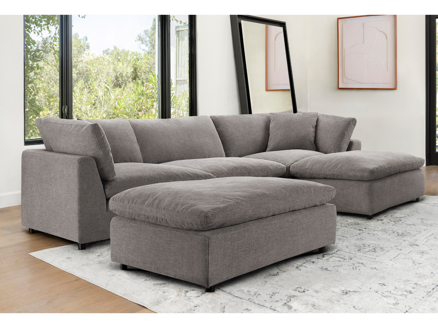 JoJo Fletcher Luxe Feather and Down 5-pc Sectional Set