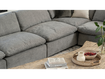 JoJo Fletcher Luxe Feather and Down 6-pc U-Shaped Sectional Set