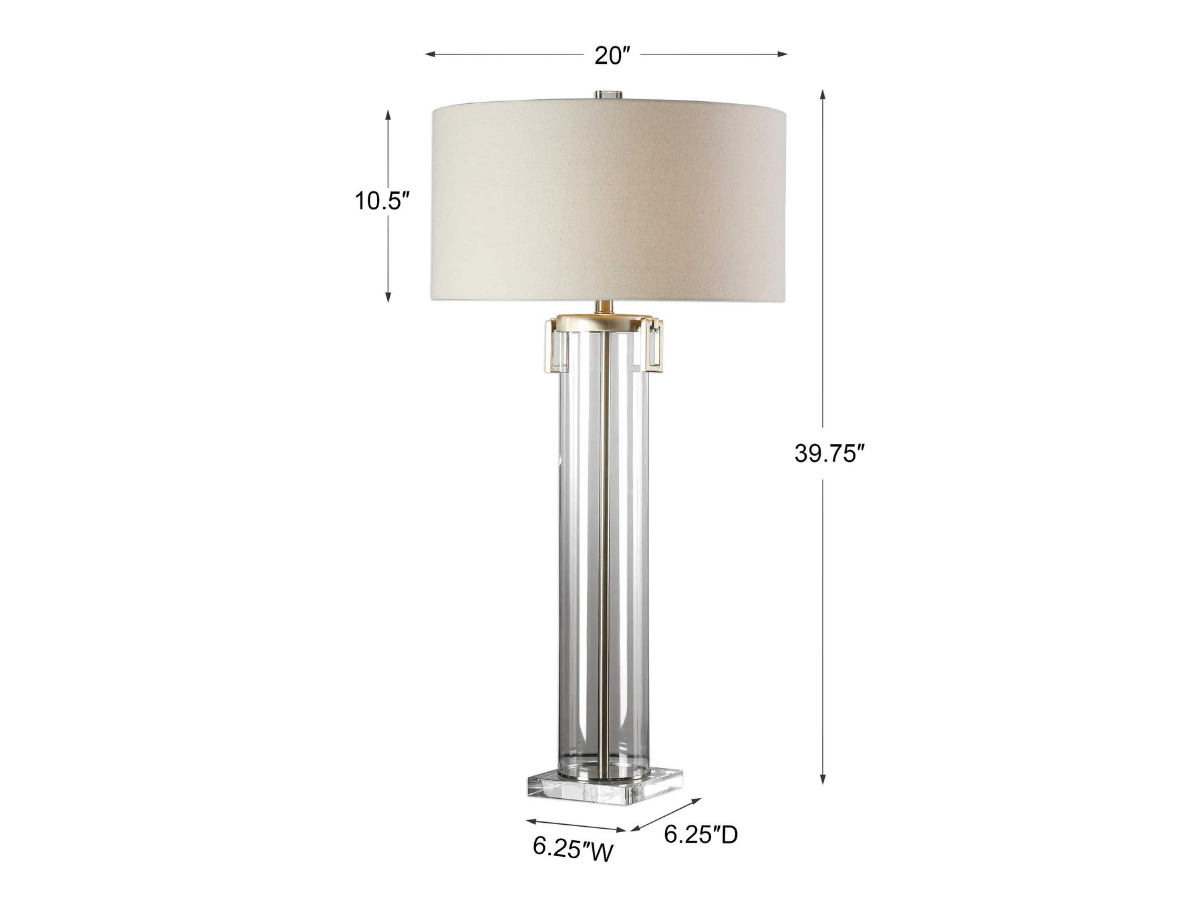 Abbyson Home Magna Tall Cylinder Lamp
