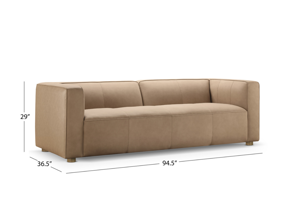 JoJo Fletcher Matteo Nubuck Leather Sofa