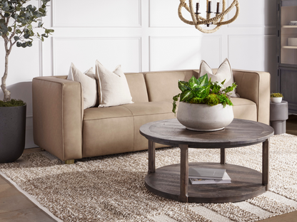 JoJo Fletcher Matteo Nubuck Leather Sofa