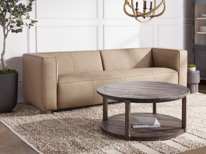 JoJo Fletcher Matteo Nubuck Leather Sofa