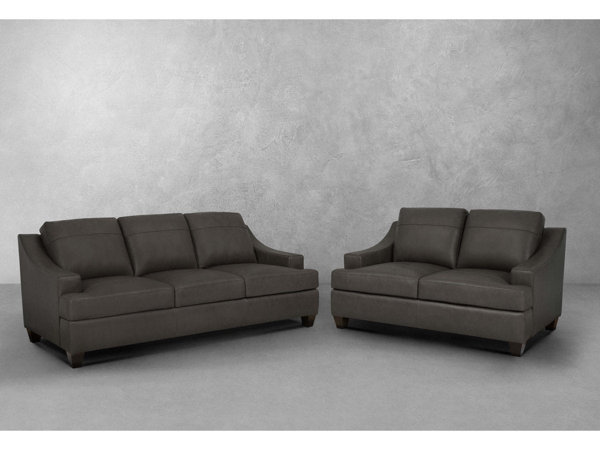 Merona 2-pc Leather Sofa & Loveseat Set