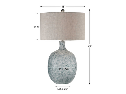 Abbyson Home Overly Glass Table Lamp