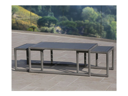 Monaco 3-piece Nesting Table Set, Navy Default Title