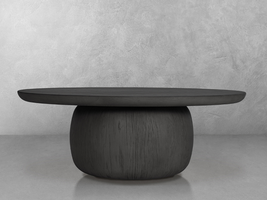 Pauline 46"W Oak Coffee Table - Black