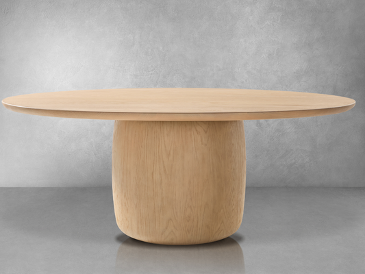 Pauline Oak Oval Dining Table 78" - Blonde