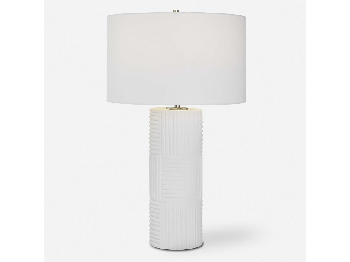 Abbyson Home Paxton White Table Lamp