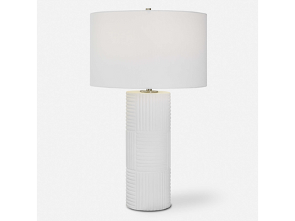 Abbyson Home Paxton White Table Lamp