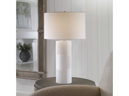 Abbyson Home Paxton White Table Lamp