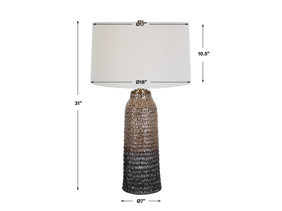 Abbyson Home Pompa Mottled Table Lamp